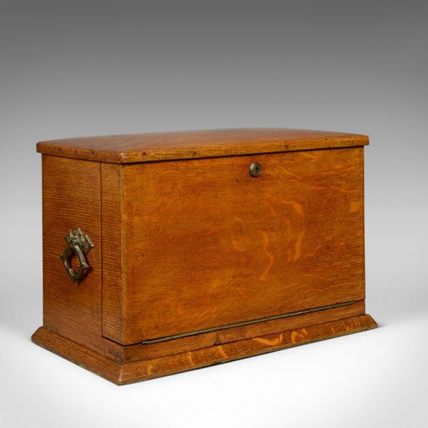 Antique Campaign Writing Box, English, Victorian, Oak, Stationery, 1887 - London Fine Antiques