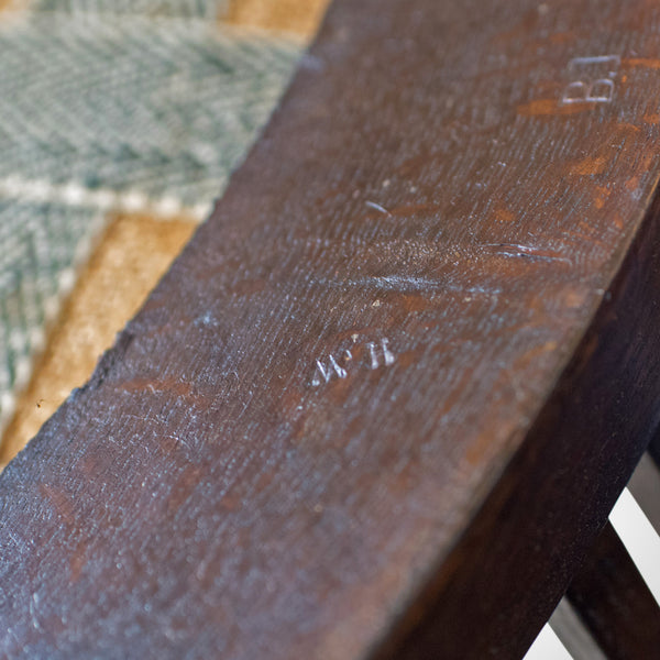 Antique Captain's Chair, English, Oak, Bow-Back, Leather, Smokers Circa 1910 - London Fine Antiques