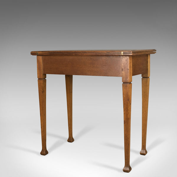 Antique Card Table, English, Arts and Crafts, Fold-Over Games Table, Circa 1915 - London Fine Antiques