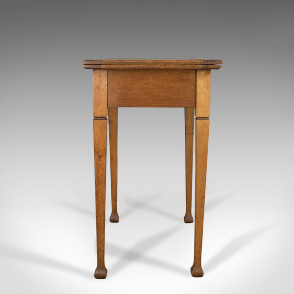 Antique Card Table, English, Arts and Crafts, Fold-Over Games Table, Circa 1915 - London Fine Antiques