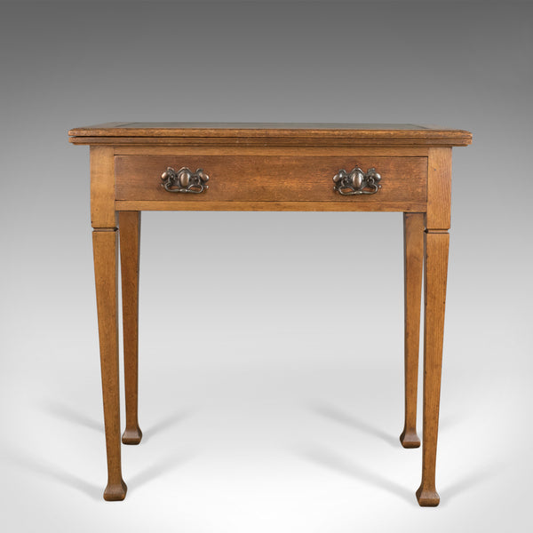 Antique Card Table, English, Arts and Crafts, Fold-Over Games Table, Circa 1915 - London Fine Antiques