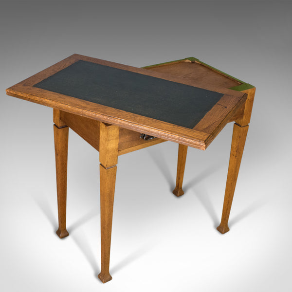 Antique Card Table, English, Arts and Crafts, Fold-Over Games Table, Circa 1915 - London Fine Antiques
