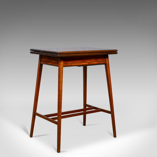 Antique Card Table, English, Edwardian, Fold-Over, Games, Early C20th, c.1910 - London Fine Antiques