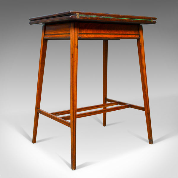 Antique Card Table, English, Edwardian, Fold-Over, Games, Early C20th, c.1910 - London Fine Antiques