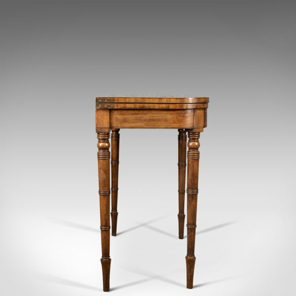 Antique Card Table, Late Georgian, English, Fold-Over, Games, Circa 1820 - London Fine Antiques