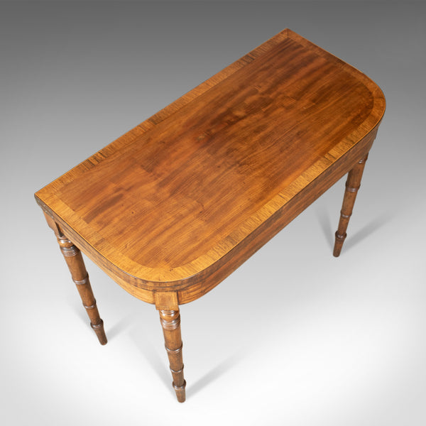 Antique Card Table, Late Georgian, English, Fold-Over, Games, Circa 1820 - London Fine Antiques