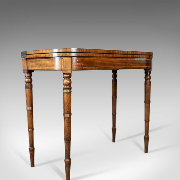 Antique Card Table, Late Georgian, English, Fold-Over, Games, Circa 1820 - London Fine Antiques