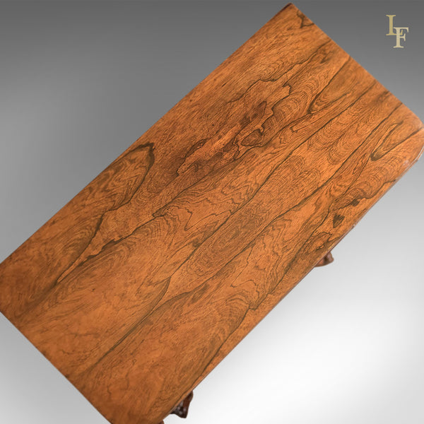 Antique Card Table, Victorian Rosewood Table - London Fine Antiques