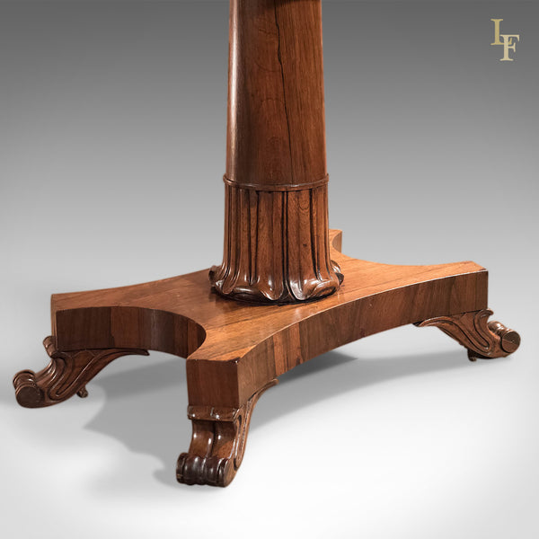 Antique Card Table, Victorian Rosewood Table - London Fine Antiques
