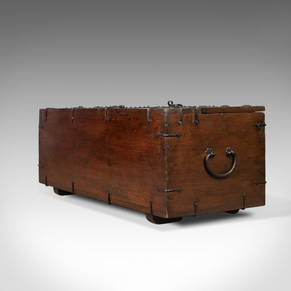 Antique Carriage Chest, English, Victorian, Pitch Pine, Trunk, Circa 1900 - London Fine Antiques