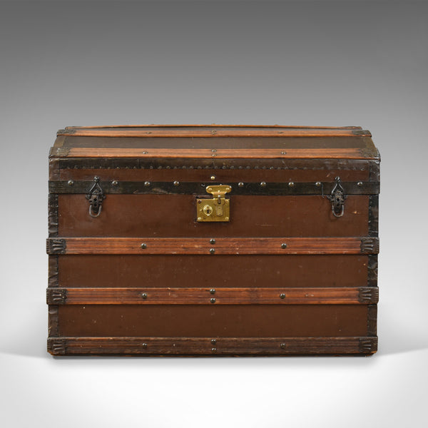 Antique Carriage Chest, Victorian, Dome Topped Trunk, 19th Century Circa 1890 - London Fine Antiques