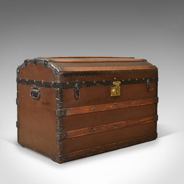 Antique Carriage Chest, Victorian, Dome Topped Trunk, 19th Century Circa 1890 - London Fine Antiques