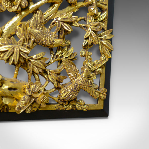 Antique Carved Wall Panel, Chinese, Giltwood, Decorative, Circa 1900 - London Fine Antiques