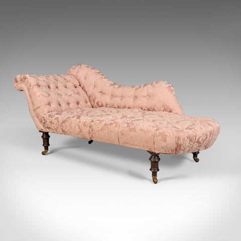 Antique Chaise Longue, English, Victorian, Day Bed, Mahogany Circa 1880 - London Fine Antiques