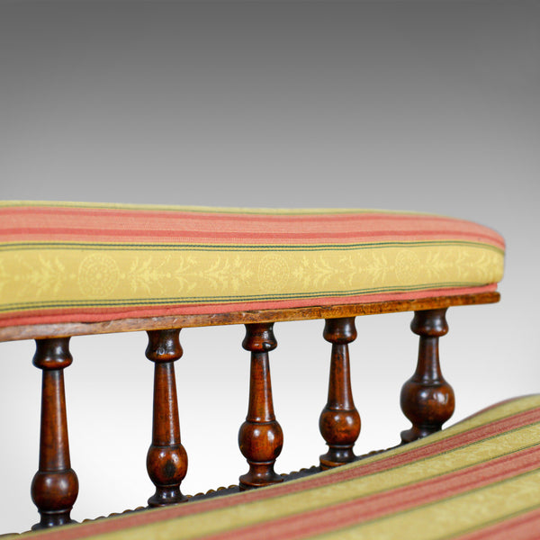 Antique Chaise Longue, English, Victorian, Scroll-End Day Bed, Mahogany c.1870 - London Fine Antiques
