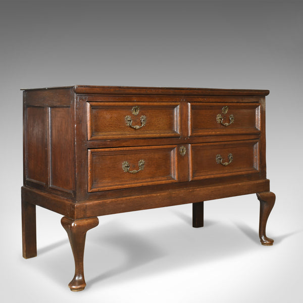 Antique Chest On Stand, English, Georgian, Oak, Chest of Drawers, Circa 1720 - London Fine Antiques