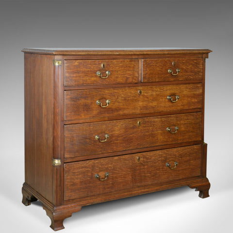 Antique Chest of Drawers, Oak, English, Georgian, Tallboy, 18th Century c.1780 - London Fine Antiques