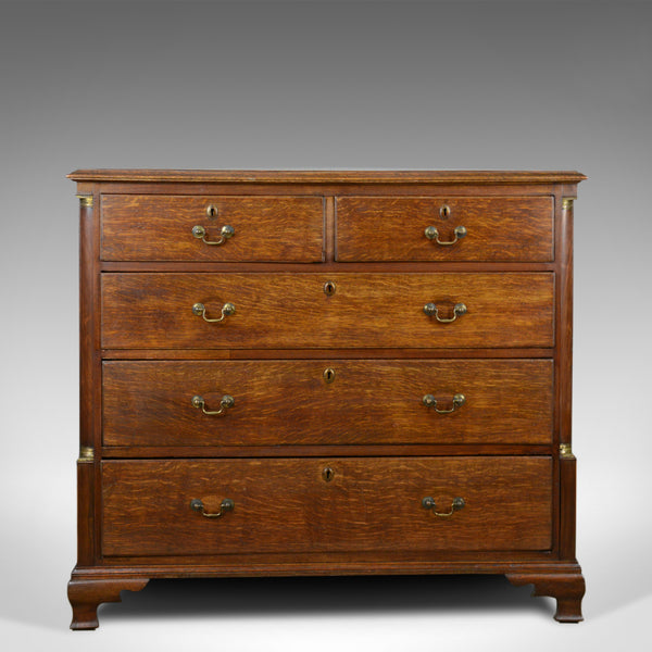 Antique Chest of Drawers, Oak, English, Georgian, Tallboy, 18th Century c.1780 - London Fine Antiques
