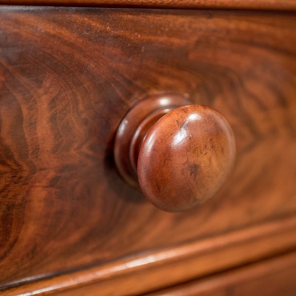 Antique Chest of Drawers, Victorian, Flame Mahogany, English, c. 1880 - London Fine Antiques