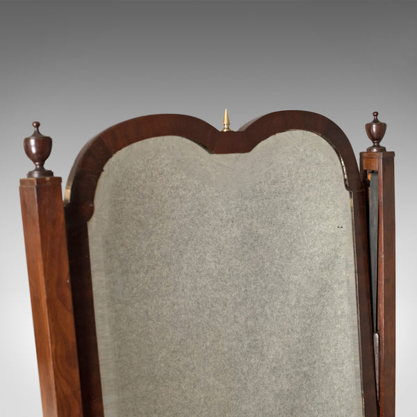 Antique Cheval Mirror, English, Regency, Tilting, Dressing, Mahogany Circa 1820 - London Fine Antiques
