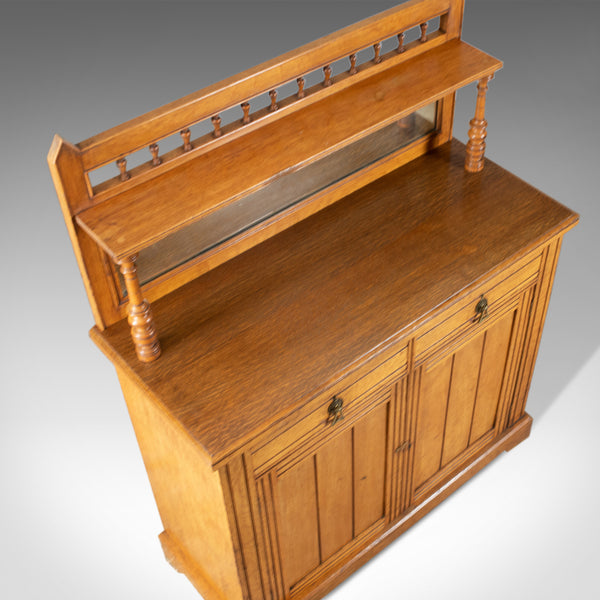 Antique Chiffonier Sideboard, English, Oak, Credenza Buffet Cabinet, Circa 1880 - London Fine Antiques