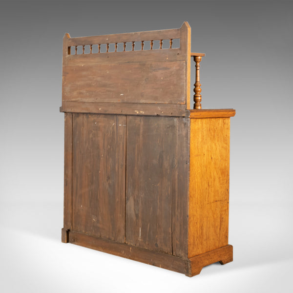 Antique Chiffonier Sideboard, English, Oak, Credenza Buffet Cabinet, Circa 1880 - London Fine Antiques