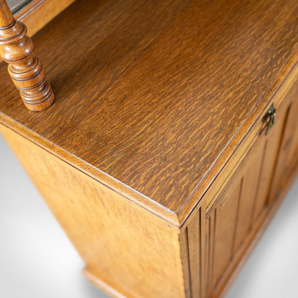 Antique Chiffonier Sideboard, English, Oak, Credenza Buffet Cabinet, Circa 1880 - London Fine Antiques