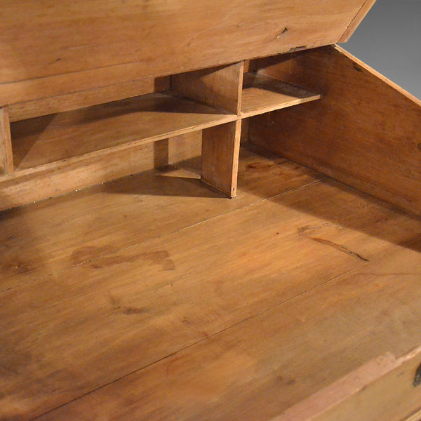 Antique Clerks Desk, English, Victorian Pine Bureau Late 19th Century Circa 1900 - London Fine Antiques
