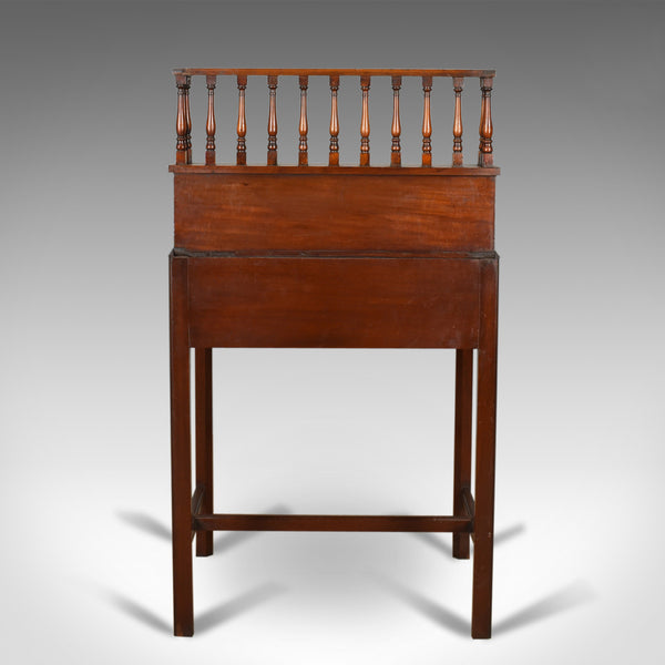 Antique Clerks Writing Desk, English, Victorian, Mahogany Tall Bureau Circa 1870 - London Fine Antiques