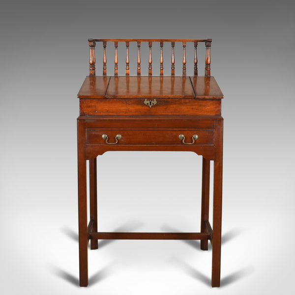 Antique Clerks Writing Desk, English, Victorian, Mahogany Tall Bureau Circa 1870 - London Fine Antiques