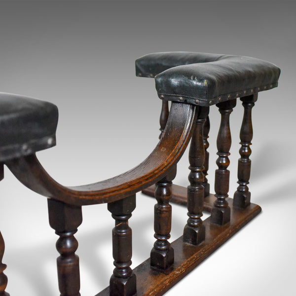 Antique Club Fender, mid-Victorian Fireside Seat, Oak, Circa 1875 - London Fine Antiques