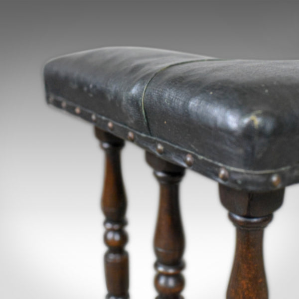 Antique Club Fender, mid-Victorian Fireside Seat, Oak, Circa 1875 - London Fine Antiques