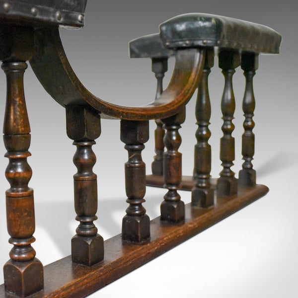 Antique Club Fender, mid-Victorian Fireside Seat, Oak, Circa 1875 - London Fine Antiques