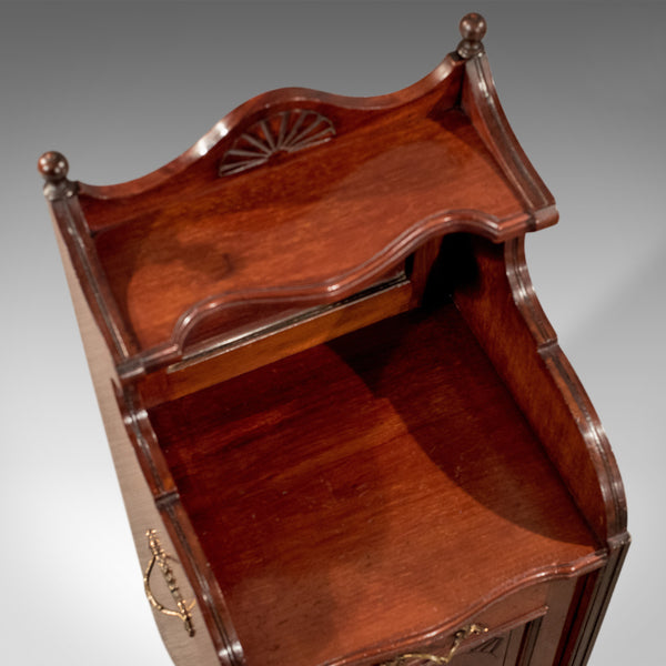 Antique Coal Purdonium, Fire Side Log Bin, English, Edwardian, Walnut Circa 1910 - London Fine Antiques