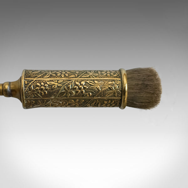 Antique Coal Scuttle, Brass Fireside Log Bin, Companion Tools English Circa 1900 - London Fine Antiques