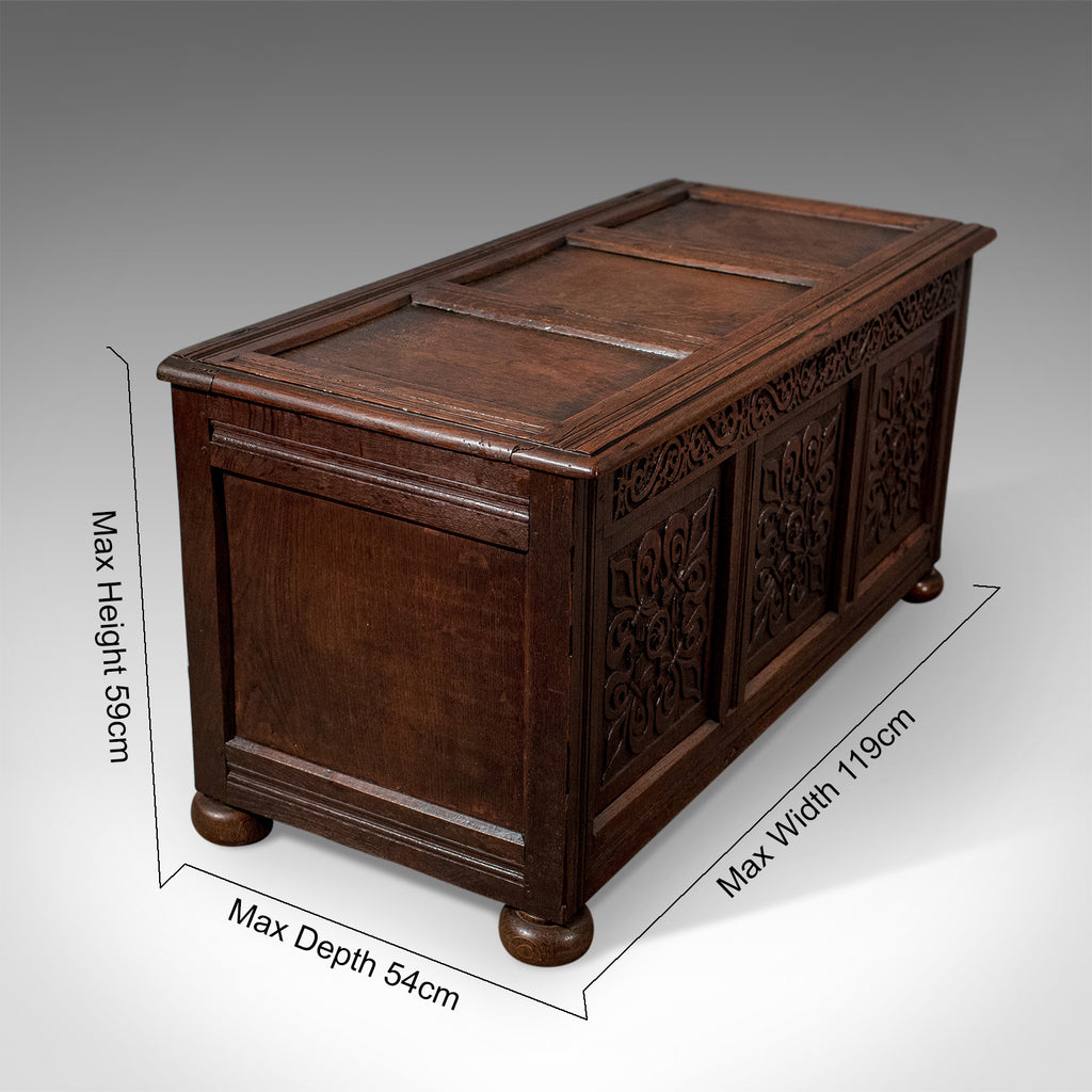 Antique Coffer, English Oak Joined Chest, Queen Anne Circa 1700 ...