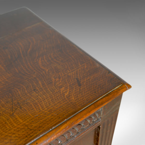 Antique Coffer, English, Oak, Joined Chest, Three Panel Trunk, c.1700 and Later - London Fine Antiques