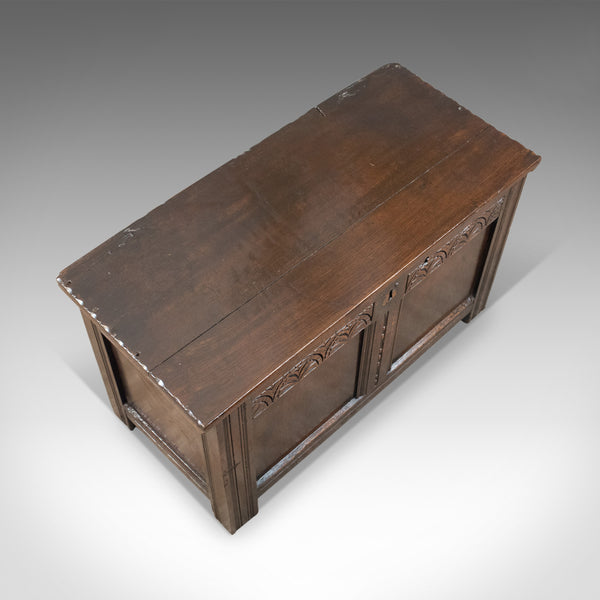 Antique Coffer, English, Oak, Joined Chest, Trunk, Late 17th Century, Circa 1700 - London Fine Antiques
