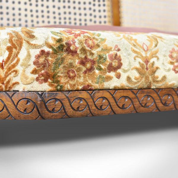 Antique Conservatory Suite, Oak, Bergere, Three Seater Sofa, c.1910 - London Fine Antiques