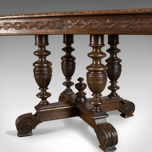 Antique Console Table, English, Oak, Victorian, Side, 19th Century, Circa 1880 - London Fine Antiques