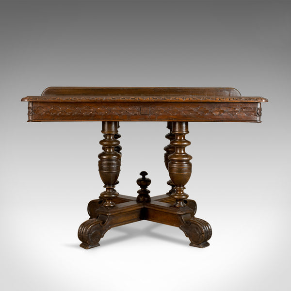 Antique Console Table, English, Oak, Victorian, Side, 19th Century, Circa 1880 - London Fine Antiques
