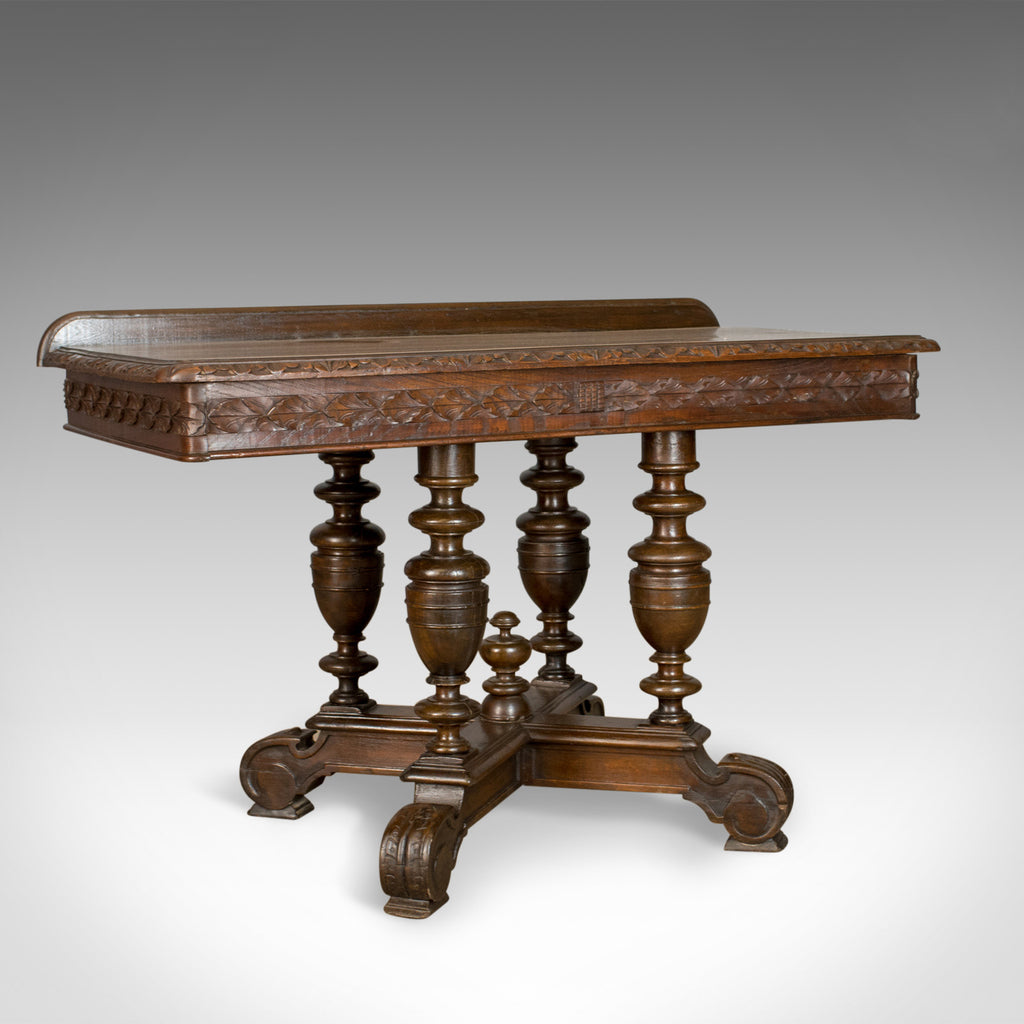 Antique Console Table, English, Oak, Victorian, Side, 19th Century, Circa 1880 - London Fine Antiques