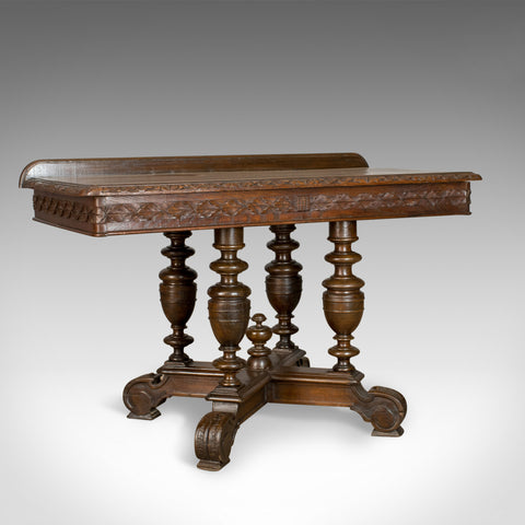 Antique Console Table, English, Oak, Victorian, Side, 19th Century, Circa 1880 - London Fine Antiques