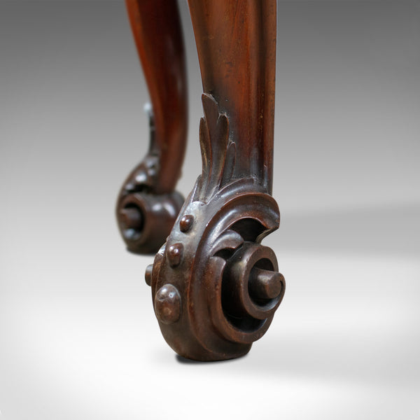 Antique Console Table, English Victorian Mahogany Serving Circa 1860 - London Fine Antiques