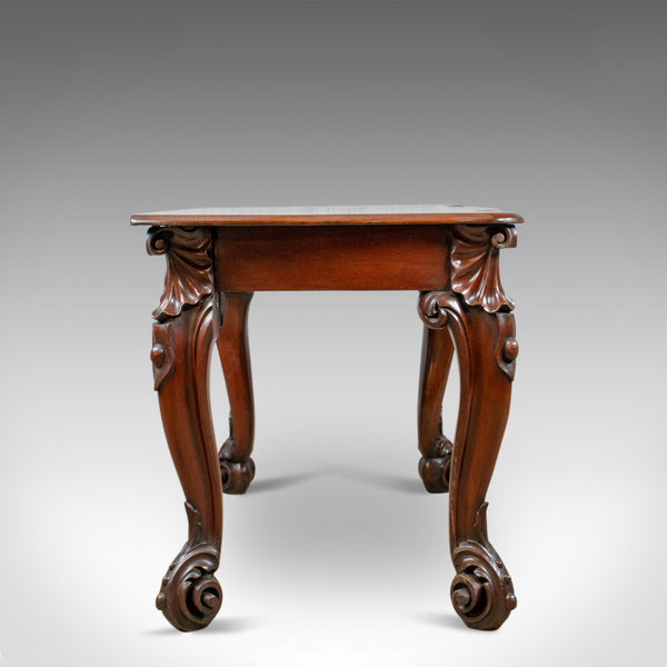 Antique Console Table, English Victorian Mahogany Serving Circa 1860 - London Fine Antiques