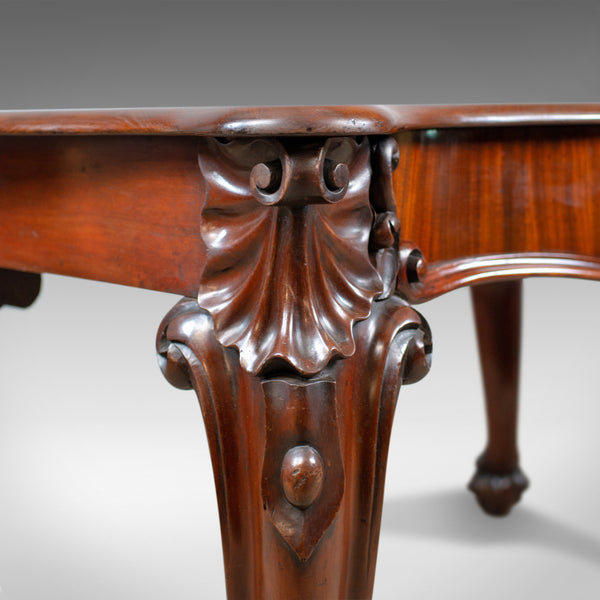 Antique Console Table, English Victorian Mahogany Serving Circa 1860 - London Fine Antiques