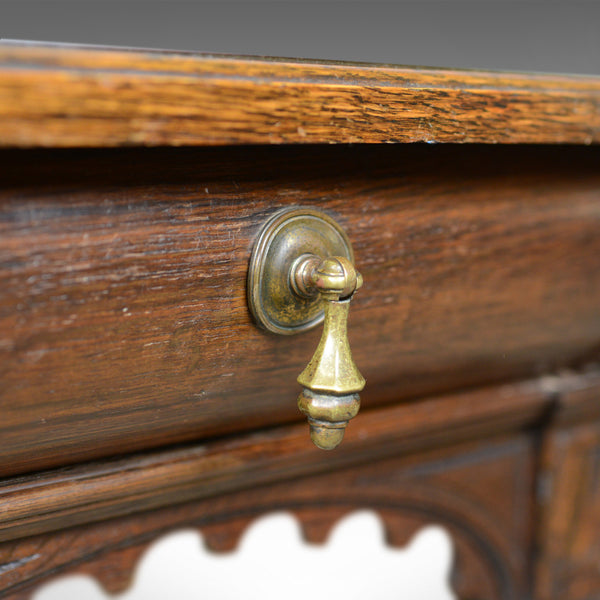 Antique Console Table, Irish, Oak, Side, Carved, Late 19th Century, Circa 1880 - London Fine Antiques