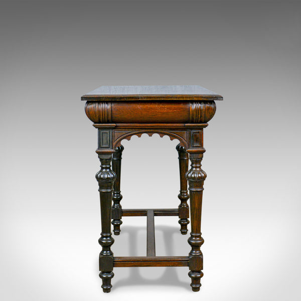 Antique Console Table, Irish, Oak, Side, Carved, Late 19th Century, Circa 1880 - London Fine Antiques