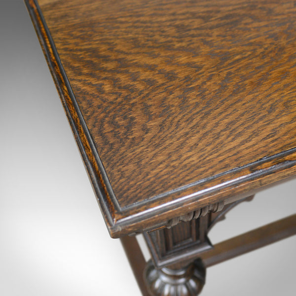 Antique Console Table, Irish, Oak, Side, Carved, Late 19th Century, Circa 1880 - London Fine Antiques