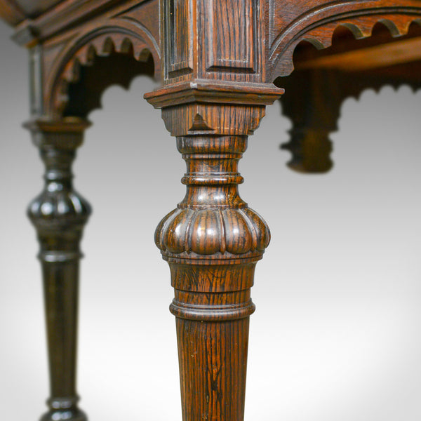 Antique Console Table, Irish, Oak, Side, Carved, Late 19th Century, Circa 1880 - London Fine Antiques